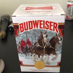 Budweiser Holiday Steins